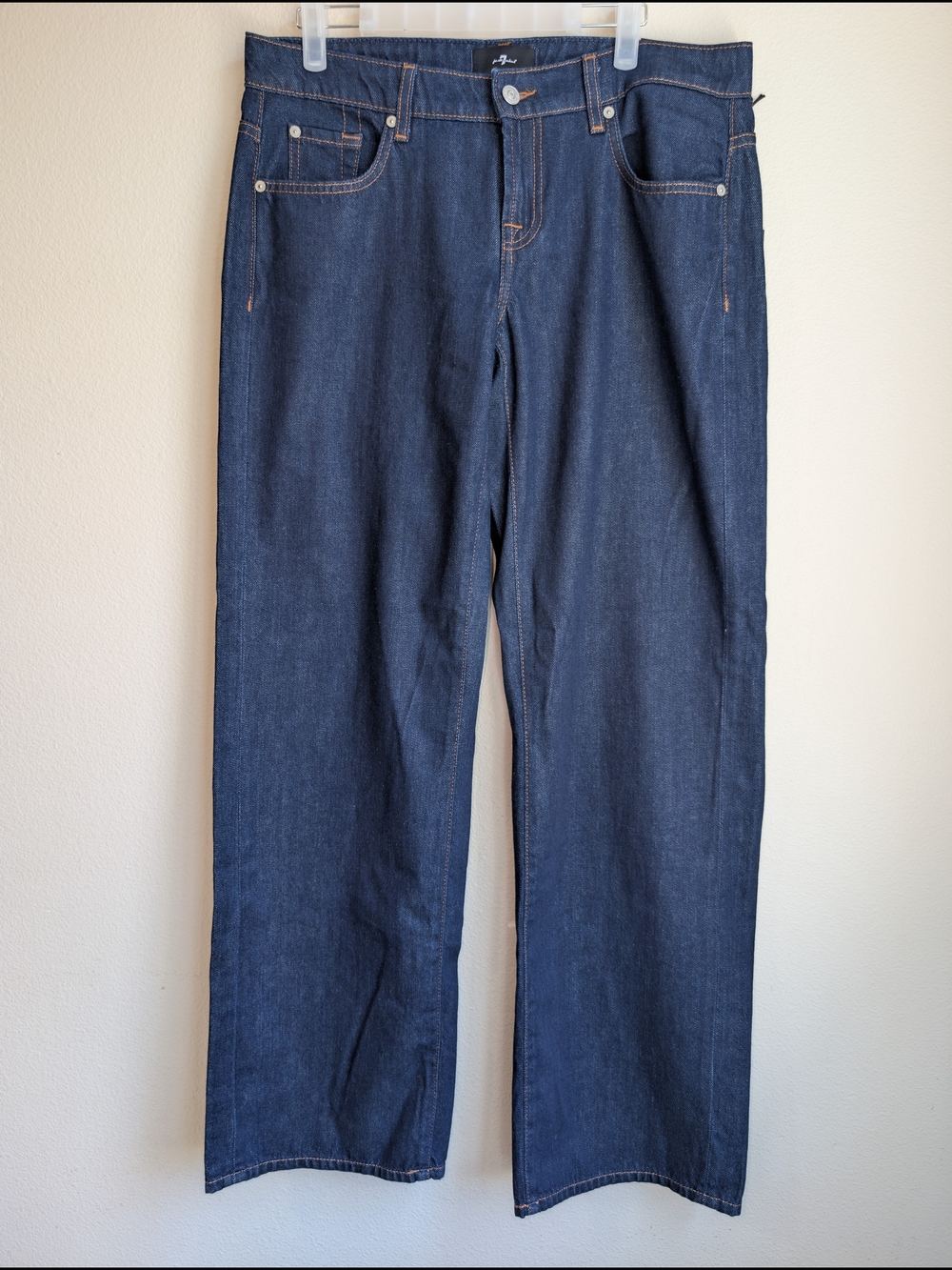 NWT 7 For All Mankind Low Straight Leg Jeans Women's Size 30